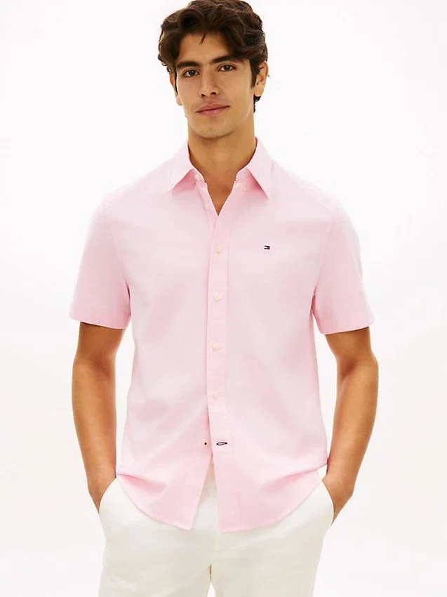 Regular Fit Short-Sleeve Oxford Shirt Regular Fit Short-Sleeve Oxford Shirt