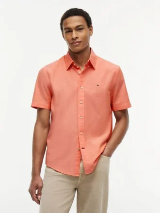 Regular Fit Short-Sleeve Oxford Shirt