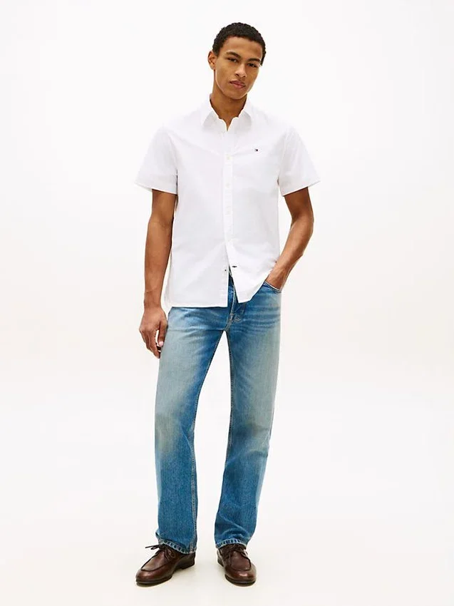 Regular Fit Short-Sleeve Oxford Shirt Regular Fit Short-Sleeve Oxford Shirt