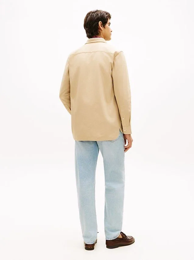 Regular Fit Slub Twill Overshirt Regular Fit Slub Twill Overshirt