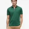 Regular Fit Smooth Cotton Zip Polo Regular Fit Smooth Cotton Zip Polo