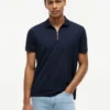 Regular Fit Smooth Cotton Zip Polo Regular Fit Smooth Cotton Zip Polo
