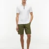 Regular Fit Smooth Cotton Zip Polo Regular Fit Smooth Cotton Zip Polo
