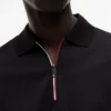 Regular Fit Smooth Cotton Zip Polo Regular Fit Smooth Cotton Zip Polo