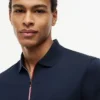 Regular Fit Smooth Cotton Zip Polo Regular Fit Smooth Cotton Zip Polo