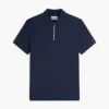 Regular Fit Smooth Cotton Zip Polo Regular Fit Smooth Cotton Zip Polo