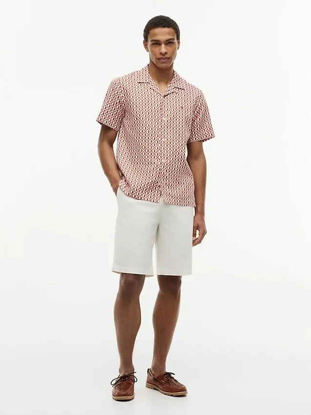 Regular Fit Solar Print Camp Shirt Regular Fit Solar Print Camp Shirt