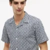 Regular Fit Solar Print Camp Shirt Regular Fit Solar Print Camp Shirt