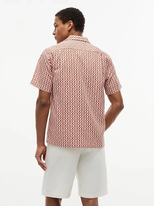 Regular Fit Solar Print Camp Shirt Regular Fit Solar Print Camp Shirt