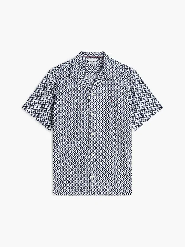 Regular Fit Solar Print Camp Shirt Regular Fit Solar Print Camp Shirt