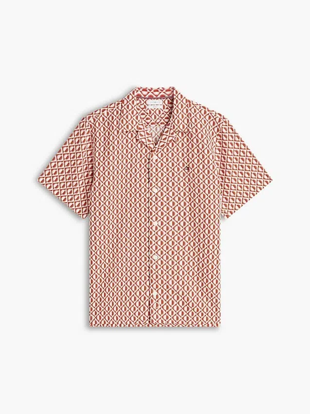 Regular Fit Solar Print Camp Shirt Regular Fit Solar Print Camp Shirt