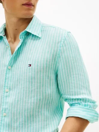 Regular Fit Stripe Linen Shirt