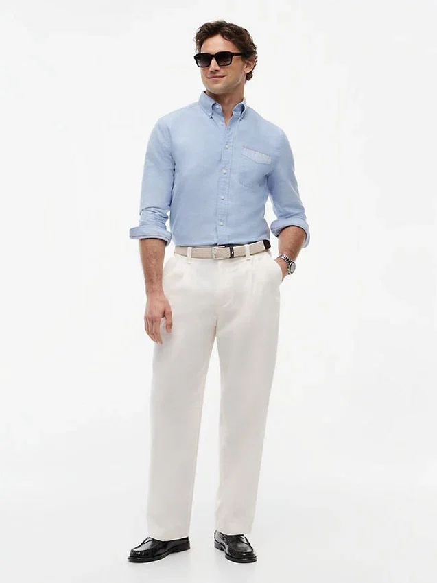 Regular Fit Stripe Pocket Oxford Shirt Regular Fit Stripe Pocket Oxford Shirt