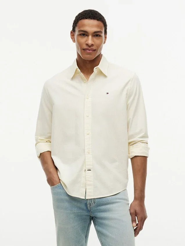 Regular Fit Stripe Stretch Oxford Shirt Regular Fit Stripe Stretch Oxford Shirt