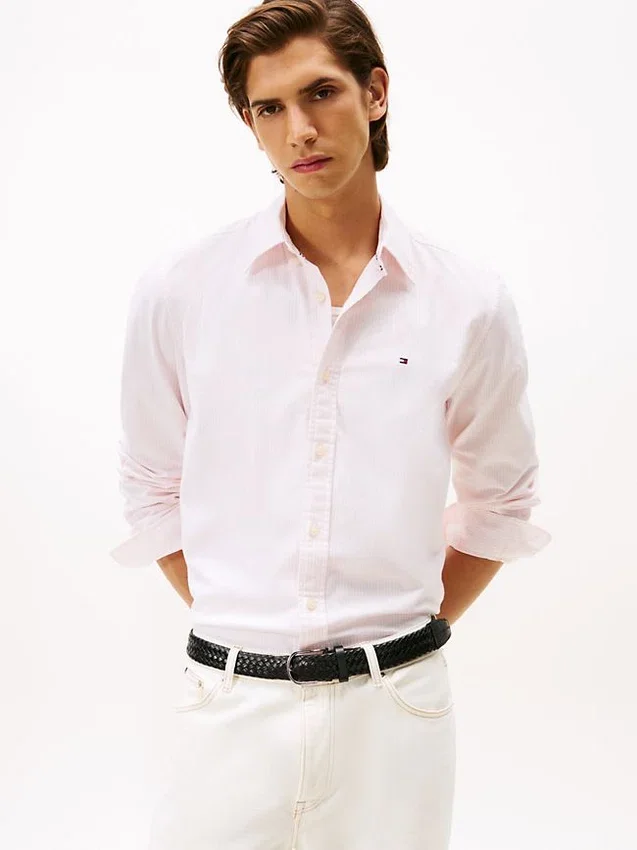Regular Fit Stripe Stretch Oxford Shirt Regular Fit Stripe Stretch Oxford Shirt