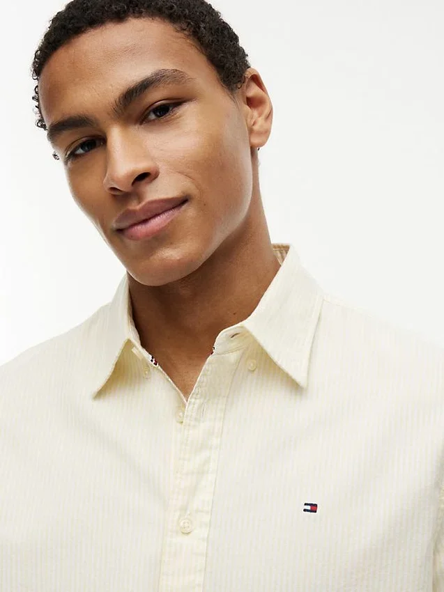 Regular Fit Stripe Stretch Oxford Shirt Regular Fit Stripe Stretch Oxford Shirt