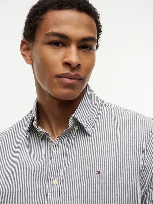 Regular Fit Stripe Stretch Oxford Shirt Regular Fit Stripe Stretch Oxford Shirt
