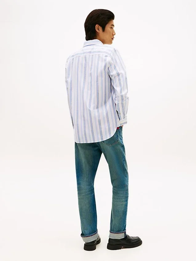 Regular Fit Stripe Stretch Oxford Shirt Regular Fit Stripe Stretch Oxford Shirt