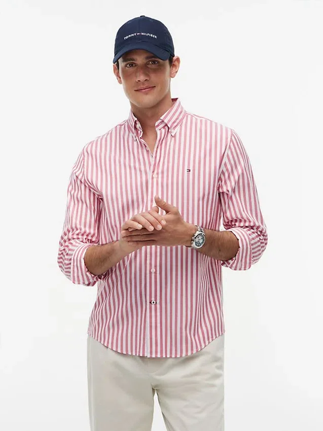 Regular Fit Striped All-Day Shirt Regular Fit Striped All-Day Shirt