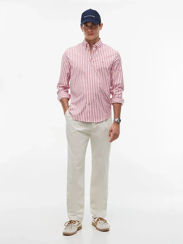 Regular Fit Striped All-Day Shirt Regular Fit Striped All-Day Shirt