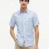 Regular Fit Striped Cotton-Linen Shirt