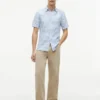 Regular Fit Striped Cotton-Linen Shirt