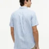 Regular Fit Striped Cotton-Linen Shirt