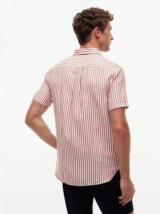 Regular Fit Striped Cotton-Linen Shirt Regular Fit Striped Cotton-Linen Shirt