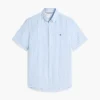 Regular Fit Striped Cotton-Linen Shirt