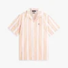 Regular Fit Striped Dobby Camp Shirt Regular Fit Striped Dobby Camp Shirt