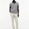 Regular Fit Striped Interlock Polo