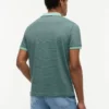 Regular Fit Striped Interlock Polo