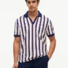 Regular Fit Striped Knit Polo Regular Fit Striped Knit Polo