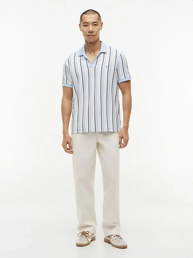 Regular Fit Striped Knit Polo Regular Fit Striped Knit Polo