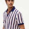 Regular Fit Striped Knit Polo Regular Fit Striped Knit Polo