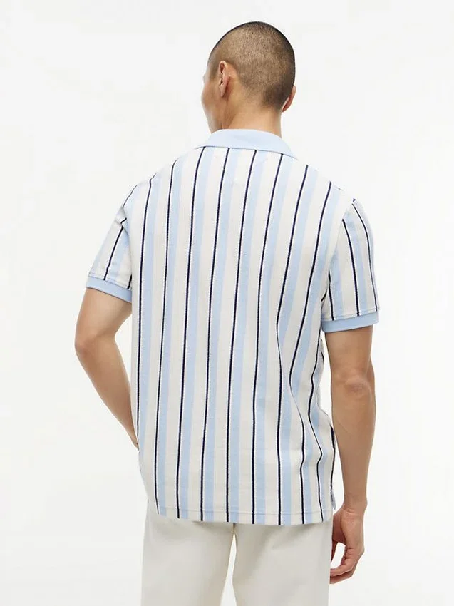 Regular Fit Striped Knit Polo Regular Fit Striped Knit Polo