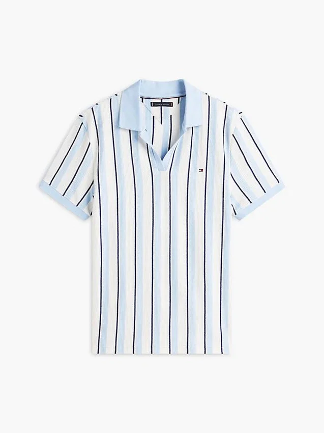 Regular Fit Striped Knit Polo Regular Fit Striped Knit Polo