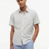 Regular Fit Striped Linen-Blend Shirt Regular Fit Striped Linen-Blend Shirt