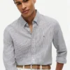 Regular Fit Striped Linen-Blend Shirt Regular Fit Striped Linen-Blend Shirt