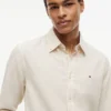 Regular Fit Striped Linen-Blend Shirt Regular Fit Striped Linen-Blend Shirt