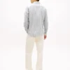 Regular Fit Striped Linen-Blend Shirt Regular Fit Striped Linen-Blend Shirt