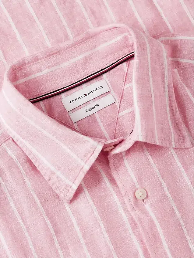 Regular Fit Striped Linen Shirt Regular Fit Striped Linen Shirt