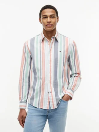 Regular Fit Striped Oxford Shirt