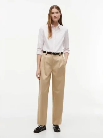 Regular Fit Striped Stretch Oxford Shirt