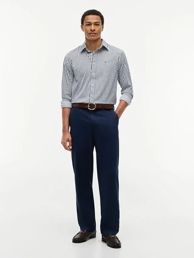 Regular Fit Striped TH Performance Shirt Regular Fit Striped TH Performance Shirt