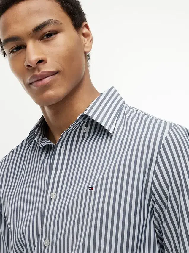 Regular Fit Striped TH Performance Shirt Regular Fit Striped TH Performance Shirt