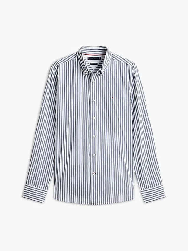 Regular Fit Striped TH Performance Shirt Regular Fit Striped TH Performance Shirt