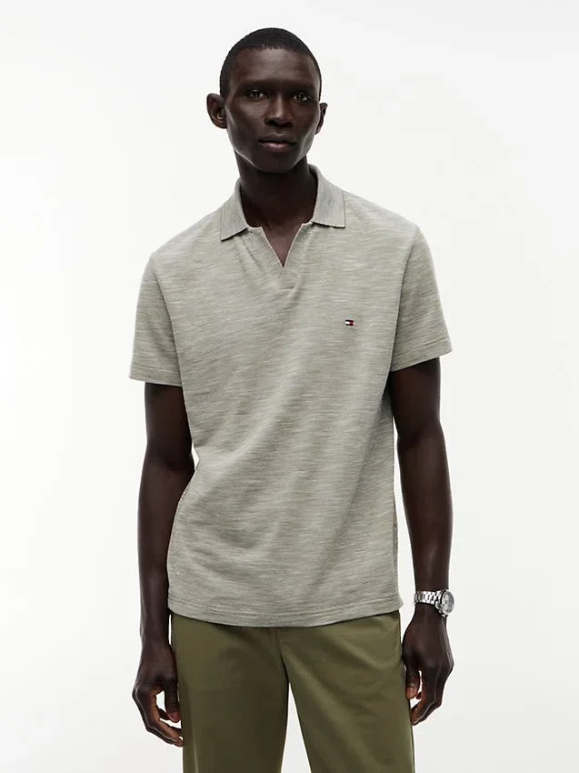 Regular Fit Textured Oxford Slub Polo Regular Fit Textured Oxford Slub Polo