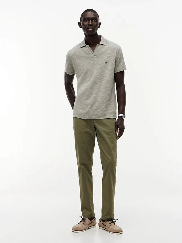 Regular Fit Textured Oxford Slub Polo Regular Fit Textured Oxford Slub Polo