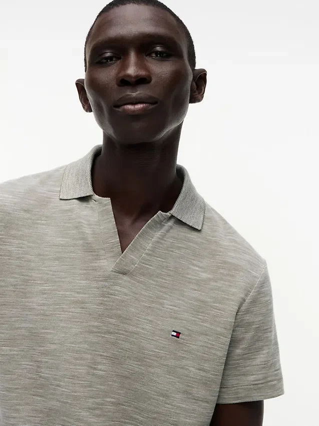 Regular Fit Textured Oxford Slub Polo Regular Fit Textured Oxford Slub Polo